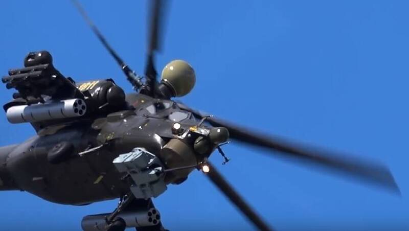 挂载「305」飞弹的俄国空军Mi-28NM攻击直升机。（图∕俄国防部官网）(photo:LTN)