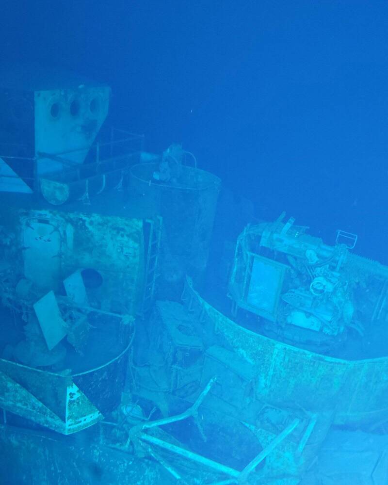 「約翰斯頓號」的殘骸沉了約6895公尺，被認為是目前世界上最深的沉船。（法新社）