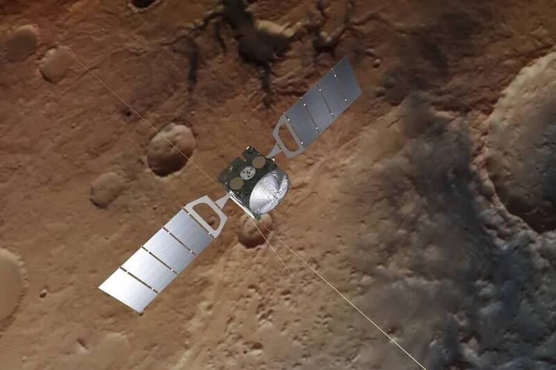 ESA的「火星特快車」（Mars Express）探測衛星。（圖取自ESA官網）