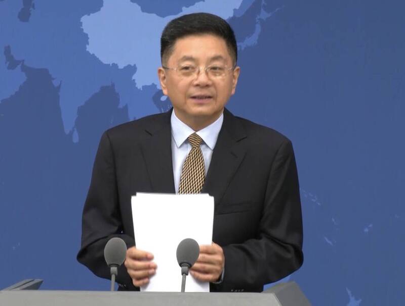 中國國台辦發言人馬曉光今日宣布，第14屆海峽論壇大會預計7月中旬在廈門舉辦。（翻攝直播）