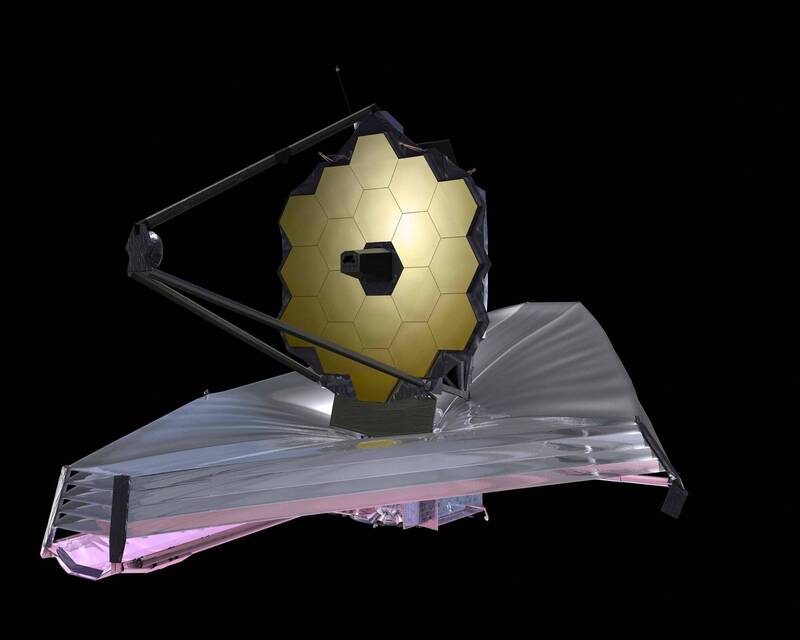 韦伯太空望远镜示意图。（法新社档案照）(photo:LTN)