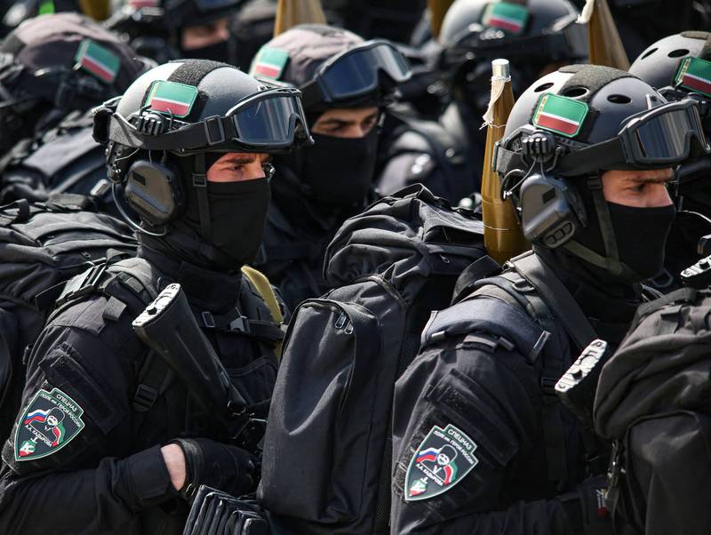 消息傳出車臣組織重武裝營，準備進攻烏克蘭。（路透）