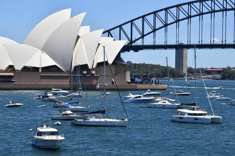 澳洲3日宣布，6日起取消外國旅客入境需接種疫苗的要求。圖為澳洲大城雪梨。（歐新社資料照）