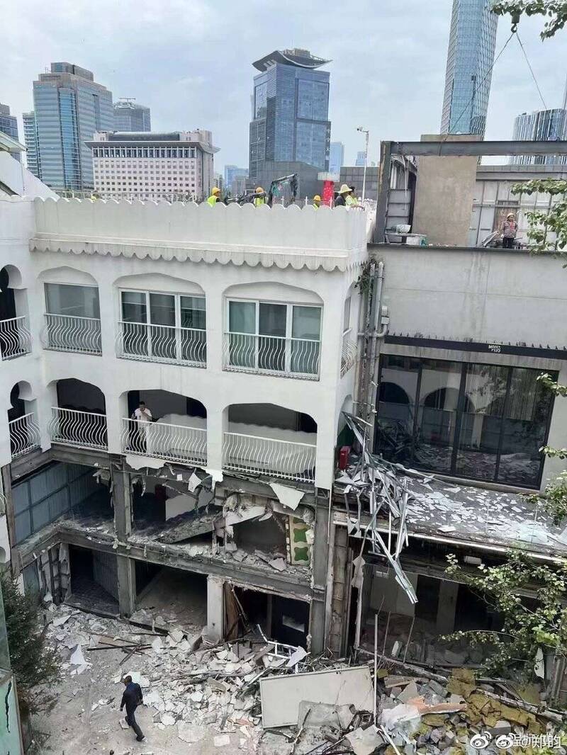 北京三里屯那里花园6/30拆除。（图撷取自微博）(photo:LTN)