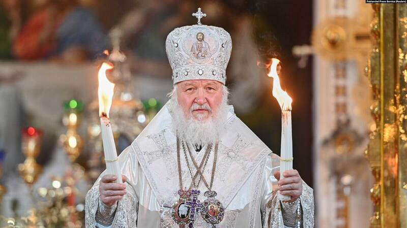 俄羅斯東正教牧首基里爾因力挺普廷，遭各界譴責。（路透）