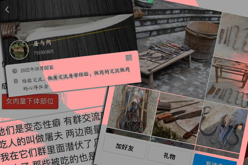 多张爆料截图揭露了中国的「秀色」文化。（本报合成）(photo:LTN)