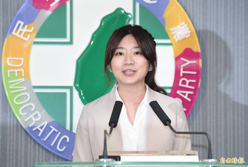 民進黨發言人謝子涵。（資料照）