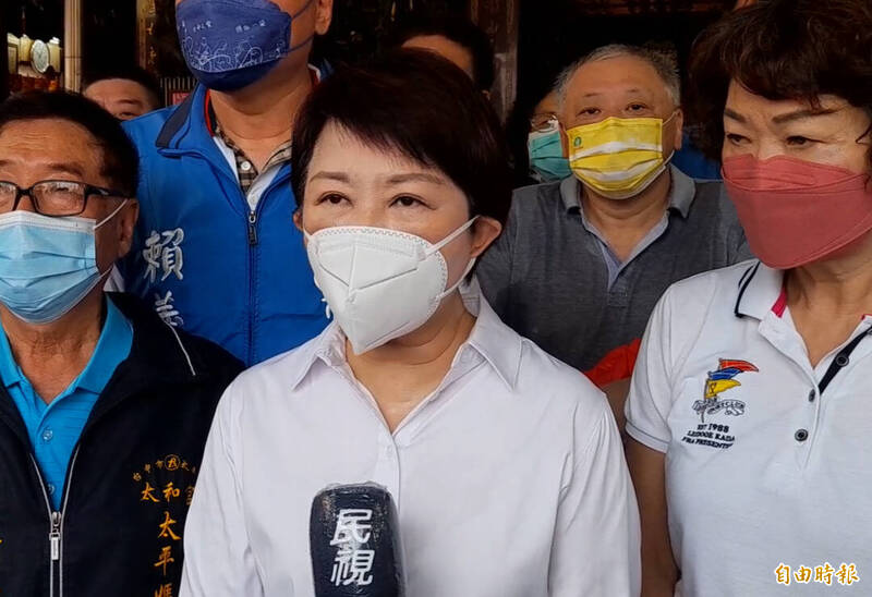 盧秀燕表示，安倍晉三是日本最友台的首相，對他的去世表示哀悼。（記者林旻臻攝）