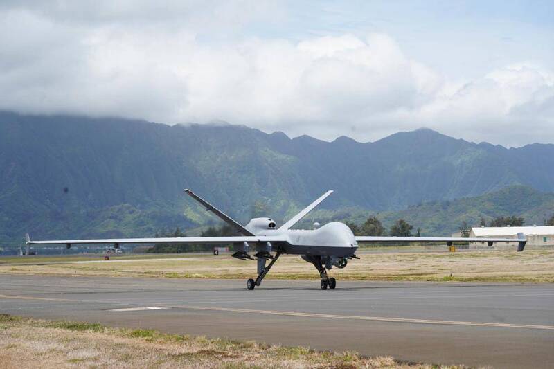 环太平洋军演中的无人机。（图撷自RIMPAC脸书）(photo:LTN)
