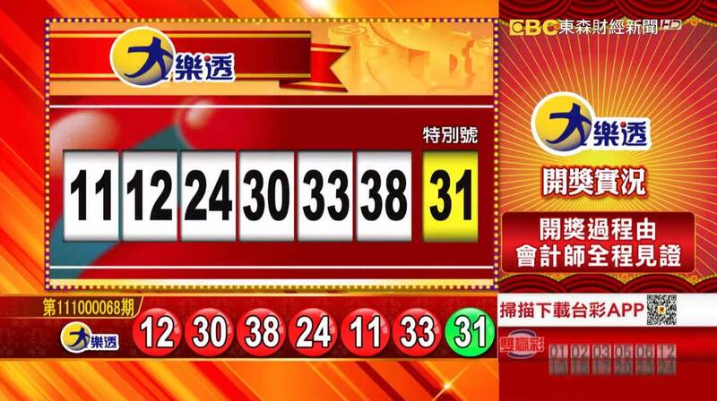 大樂透、49樂合彩開獎號碼。（圖擷取自《東森財經新聞》57彩券王）