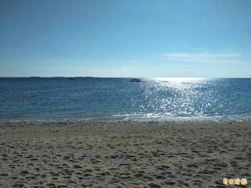 澎湖吉貝北海旅遊勝地，今日發生女子戲水溺斃意外。（記者劉禹慶攝）