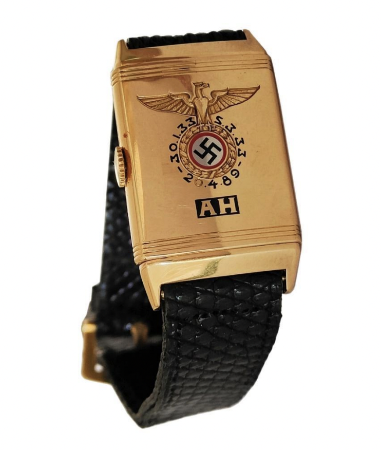 美国拍卖会上，售出一支据传是前纳粹德国元首希特勒所拥有的手表，拍卖售价高达110万美元（约3301万新台币）。（图撷取自Alexander Historical Auctions网站）(photo:LTN)