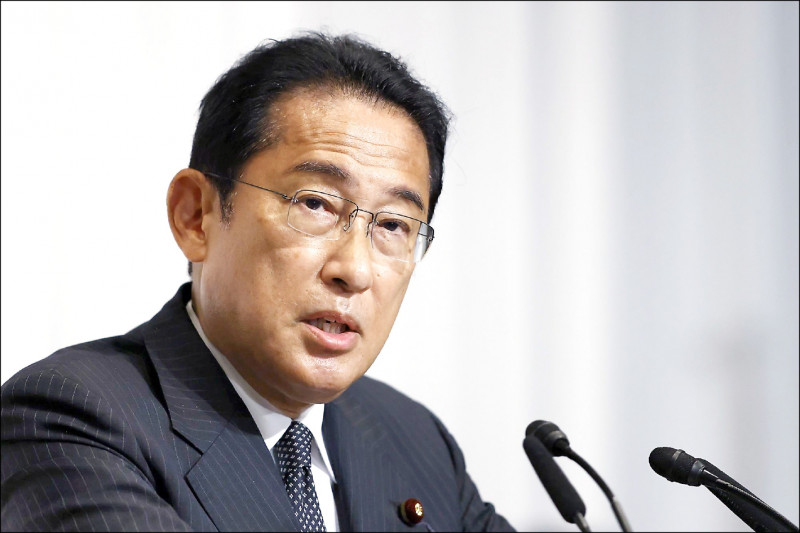 日相岸田文雄。(彭博) 日相岸田文雄。(彭博)