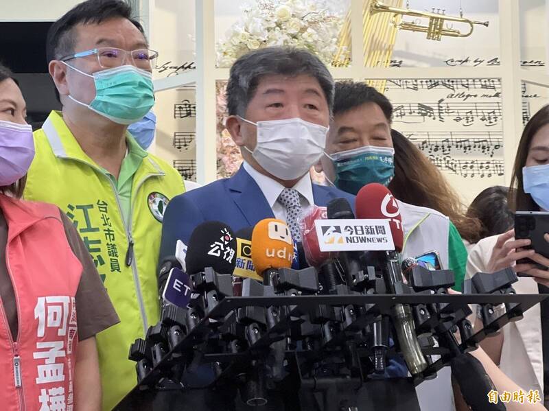 陳時中今出席「內科園區產業後援會成立大會」。（記者楊心慧攝）