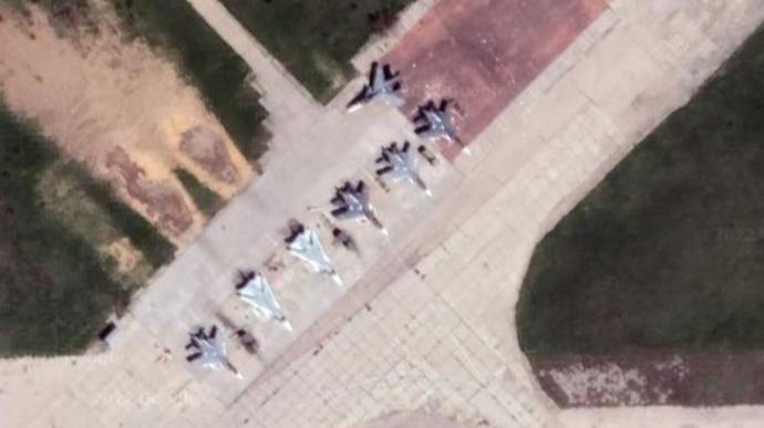 克里米亚西部一座军用机场发生爆炸。（取自Google Earth）(photo:LTN)