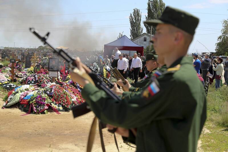 俄乌战争前线死亡风险相当高。（美联社）(photo:LTN)