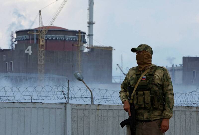 遭俄罗斯佔领的札波罗热（Zaporizhzhia）核电站可能被封存。（路透）(photo:LTN)