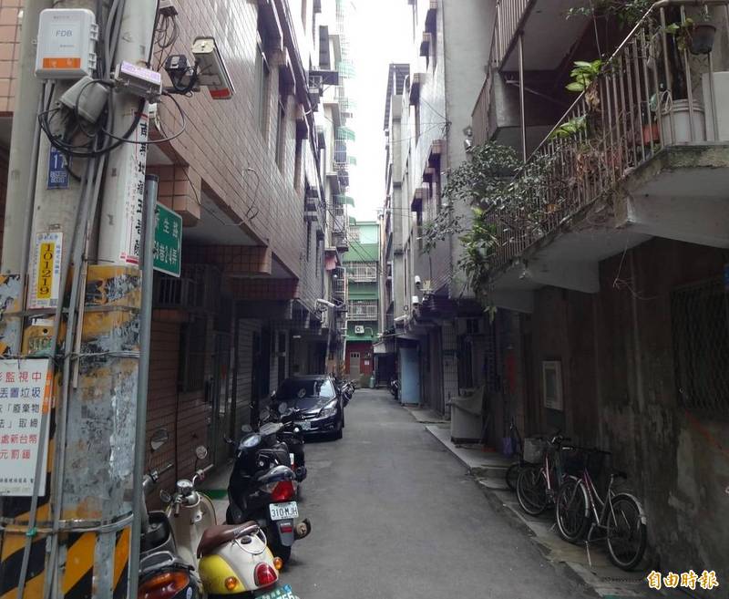 台灣巷弄住宅區建築緊密。示意圖（資料照）