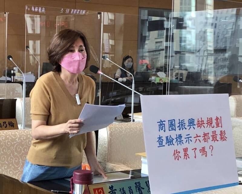 國民黨市議員黃馨慧批台中購物節只讓大型百貨「錦上添花」、未對商圈「雪中送炭」。（圖由黃馨慧提供）