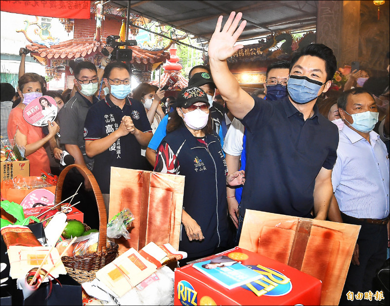 國民黨台北市長參選人蔣萬安。（記者朱沛雄攝）