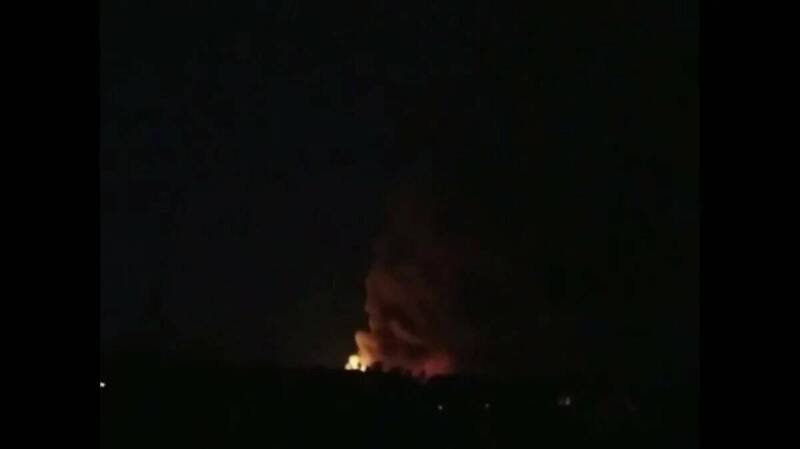 贝尔贝克（Belbek）空军基地发生大爆炸。（影片撷图）(photo:LTN)