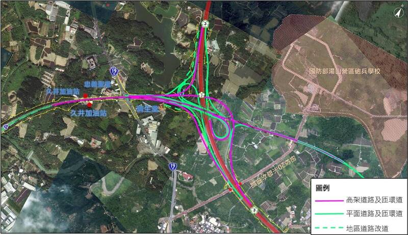 台86線延伸案改善示意圖。（南市工務局提供）