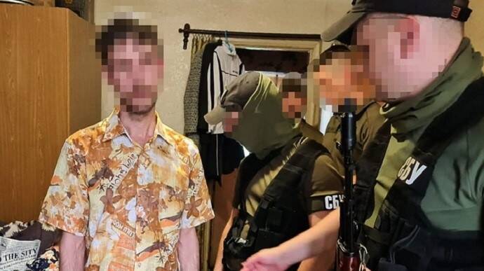 试图洩漏「海马斯」部署情资的俄国内应，遭到逮捕。 （图取自SBU）(photo:LTN)