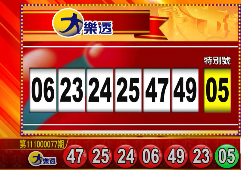 大樂透、49樂合彩開獎號碼。（圖擷取自《東森財經新聞》57彩券王）