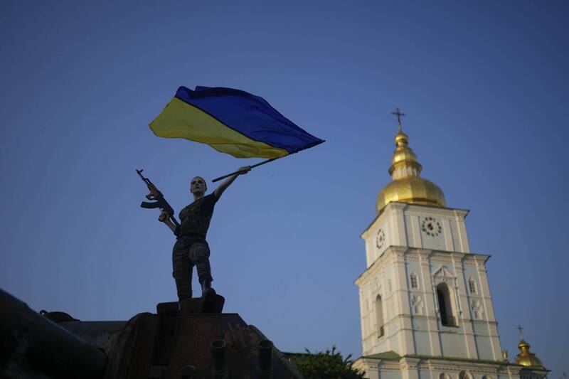 因应俄罗斯近期威胁加剧，乌克兰首都基辅本週禁止任何公开的独立日庆祝活动，以保障民众生命安全。（美联社）(photo:LTN)