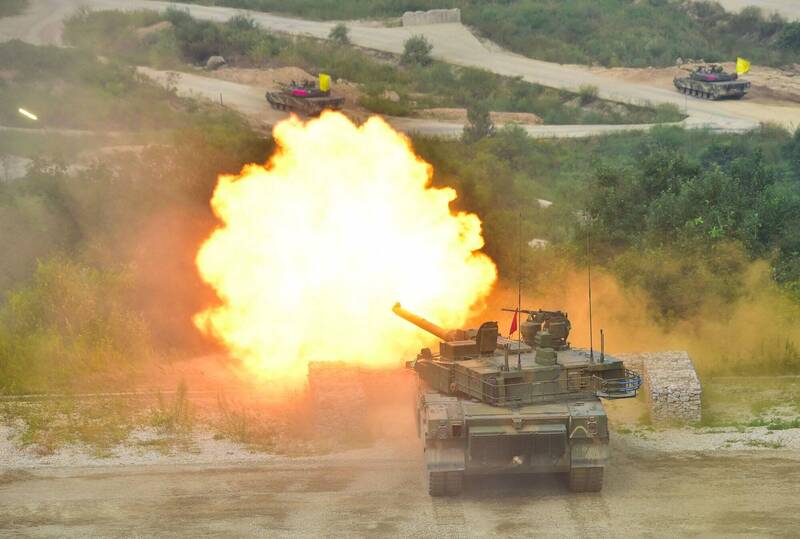 波兰和南韩签订军购合约，将以58亿美元（约新台币1757亿元）购买180辆K2黑豹战车、212辆K9自走砲。南韩K2战车示意图。（法新社）(photo:LTN)