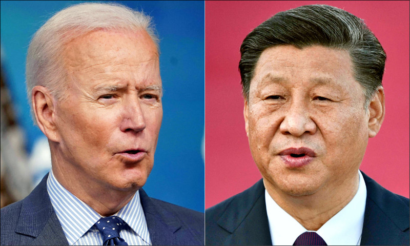 美国总统拜登（左）与中国国家主席习近平（右）。（法新社档案照）(photo:LTN)