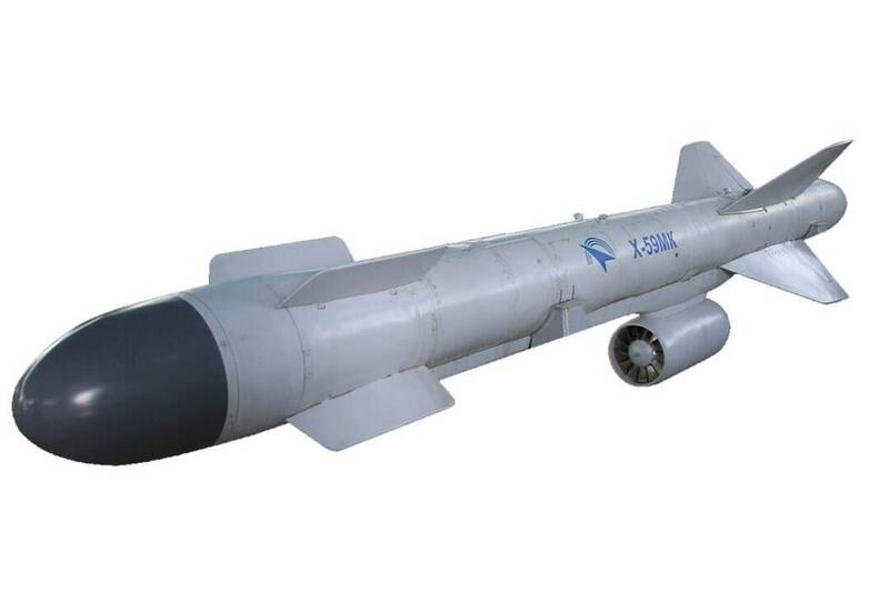Kh-59飞弹（X-59）是俄罗斯研发的一种具备防区外打击能力的中程空对地飞弹，图为升级版Kh-59MK。（图取自推特）(photo:LTN)