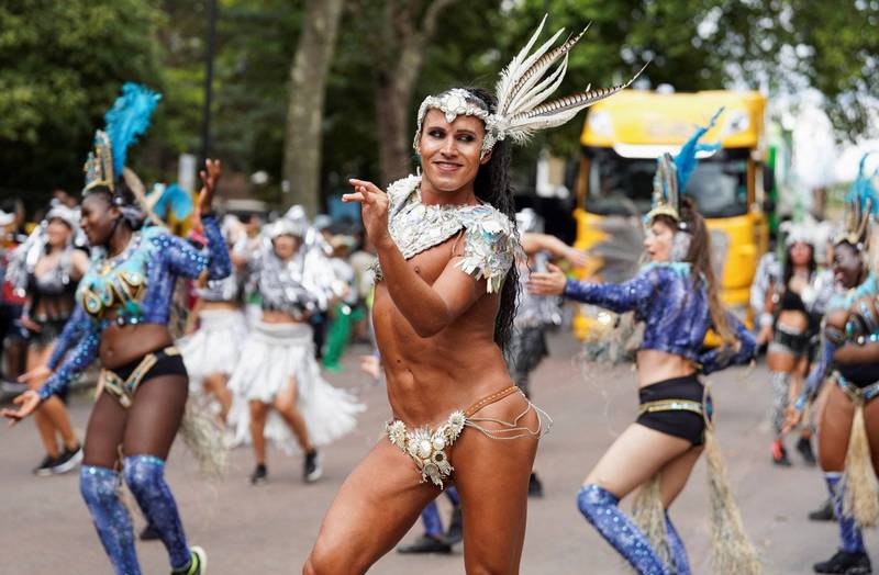 英国伦敦诺丁罕丘嘉年华（Notting Hill Carnival）因疫情停办2年后首次回归。（路透）(photo:LTN)