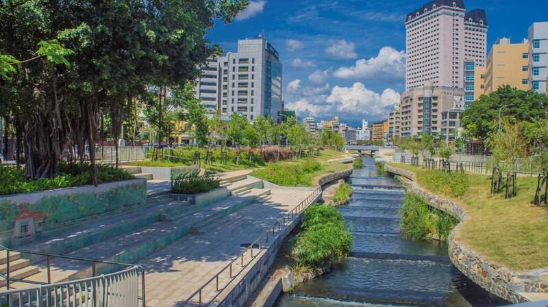 柳川污染整治及環境改善工程(三民柳橋-民權柳橋)。(水利局提供) 柳川污染整治及環境改善工程(三民柳橋-民權柳橋)。(水利局提供)