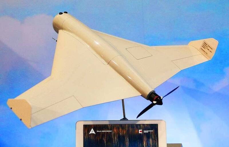 卡拉希尼可夫集团展示「立方体」无人机（KYB-UAV）模型的资料照。（取自Kalashnikov Group官网）(photo:LTN)
