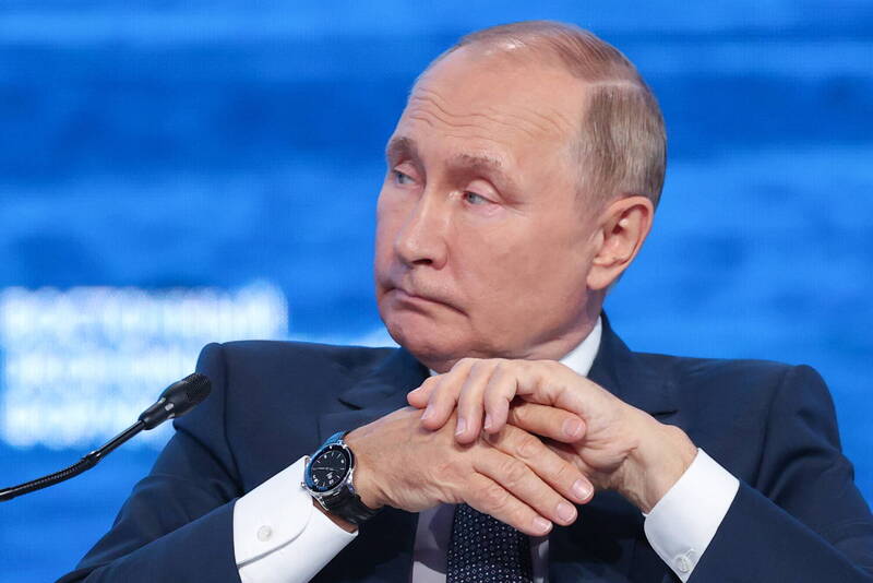 俄国总统普廷7日在海参崴出席第七届东方经济论坛。（欧新社）(photo:LTN)