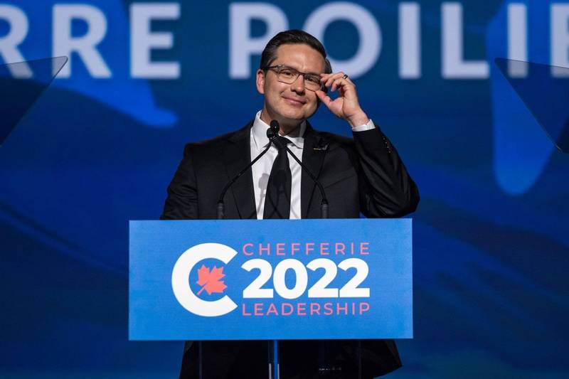 加拿大联邦众议员溥礼瑞（Pierre Poilievre）今天当选保守党党魁。（彭博）(photo:LTN)