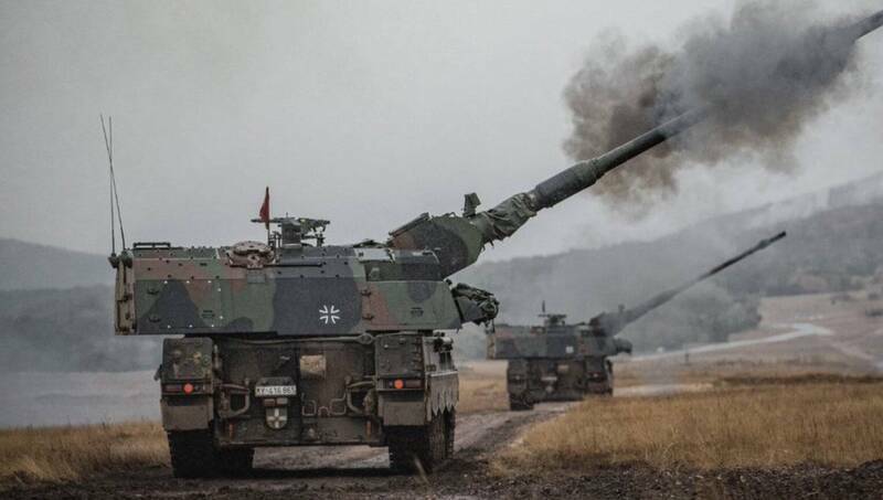 德国先前援助的PzH2000自走砲，已投入乌克兰抗俄的战斗行动。（取自德国国防部推特）(photo:LTN)