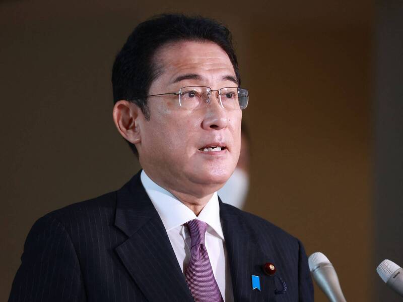 日本首相岸田文雄20日搭乘包機赴美參加聯合國大匯。（法新社）