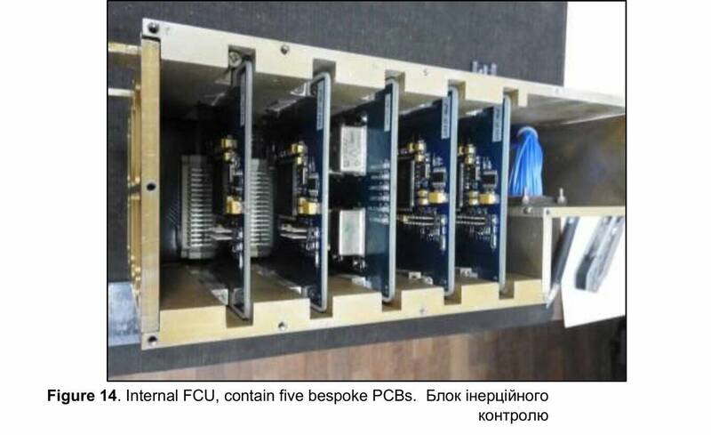 「见证者-131」的飞行控制单元（FCU）包含5个订制的印刷电路板（PCB），其中包含德州仪器的TMS320 F28335处理器。（取自Defence Express推特）(photo:LTN)