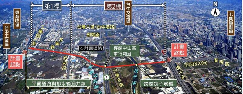 市政路延伸第1標開工盼打通後成為台灣大道替代道路- 生活- 自由時報電子報