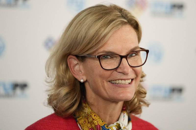 美国籍的鲍丹-马丁（Doreen Bogdan-Martin）获选联合国旗下国际电信联盟秘书长，成为首位女性秘书长。（美联社）(photo:LTN)