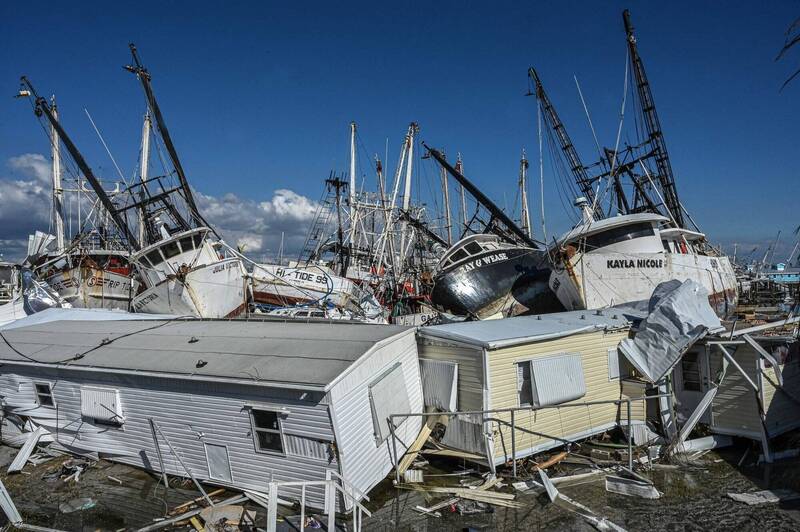 飓风伊恩在美国佛州、北卡罗莱纳州造成77死，估计死亡人数还会继续增加。佛州灾区示意图。（法新社）(photo:LTN)