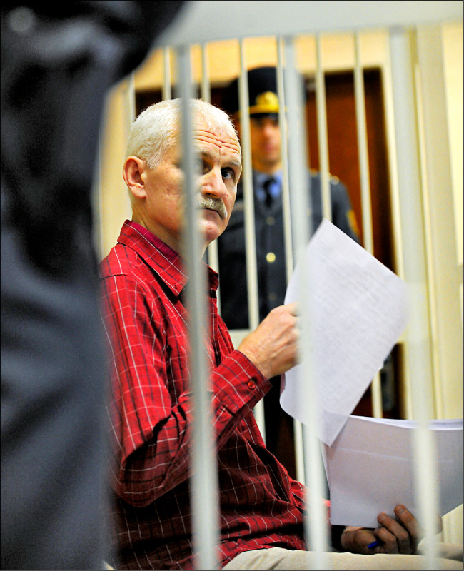白俄维权团体「春天」领袖毕亚利亚茨基去年遭捕，仍在狱中。（法新社档案照）(photo:LTN)