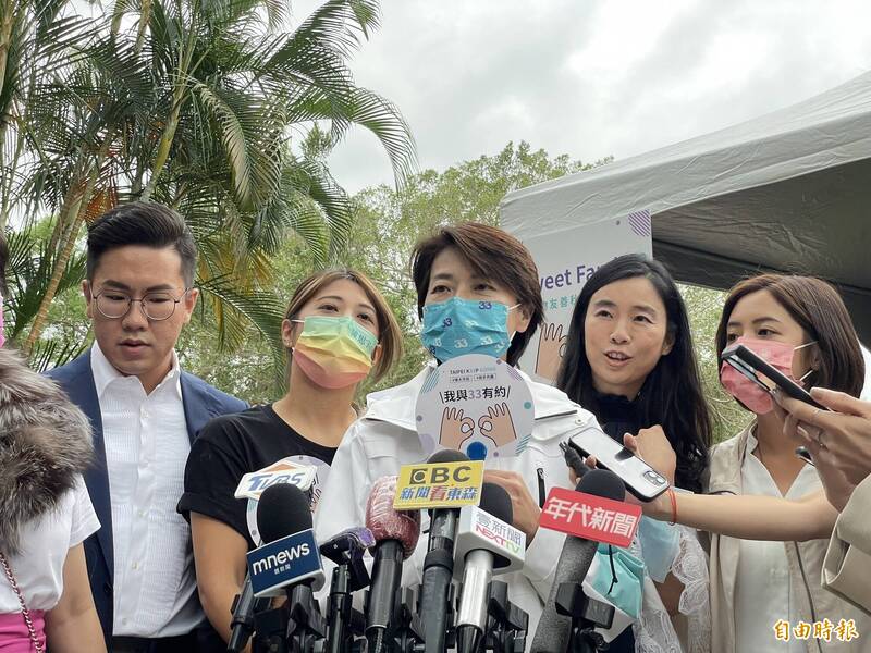 無黨籍台北市長參選人黃珊珊今出席「SWEET FAMILY 寵物友善秋季音樂會」。（記者鄭名翔攝）