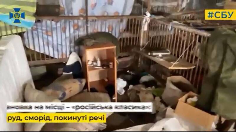 俄罗斯军队生活在猪圈。（图撷取自推特）(photo:LTN)