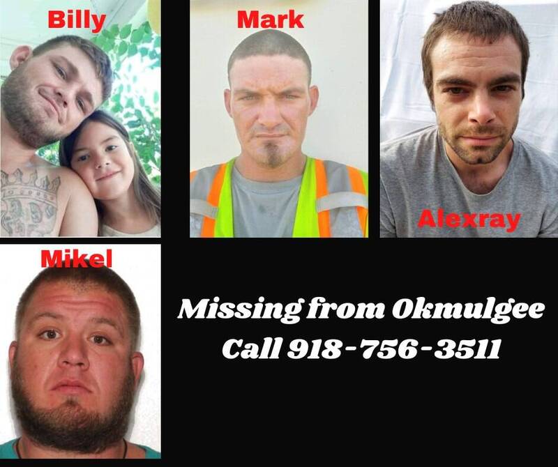 美国4名成年男性好友结伴骑自行车外出后失踪，直到14日才有人在河流中发现多具人类遗体，但还无法确认是否就是这4人。（图撷自Okmulgee Police Department脸书）(photo:LTN)