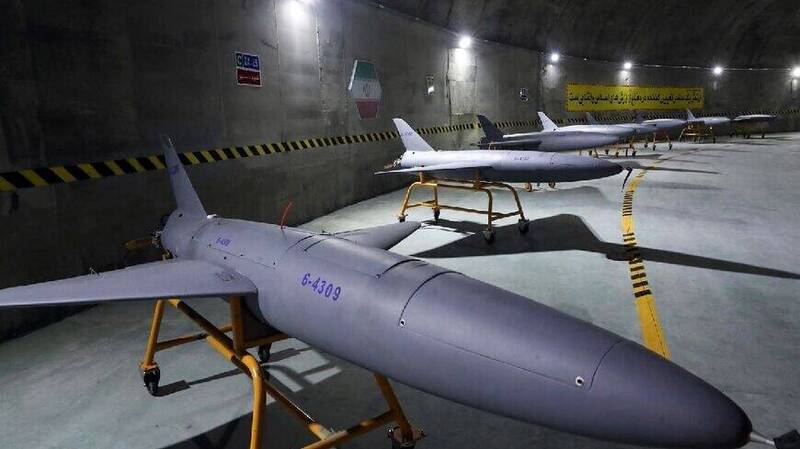 伊朗9月间公布的「阿拉什-2」（Arash-2）无人机照片。（法新社）(photo:LTN)