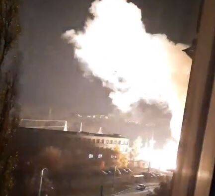 有消息指出俄罗斯边境城市贝尔哥罗德地区的变电站惊传爆炸事件。（图撷取自推特）(photo:LTN)