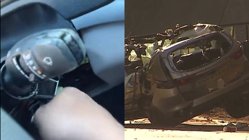 美国6名青少年效仿盛行于抖音的「KIA挑战」进行偷车，却把偷来的车撞毁还酿成4死悲剧。（图翻摄自推特）(photo:LTN)